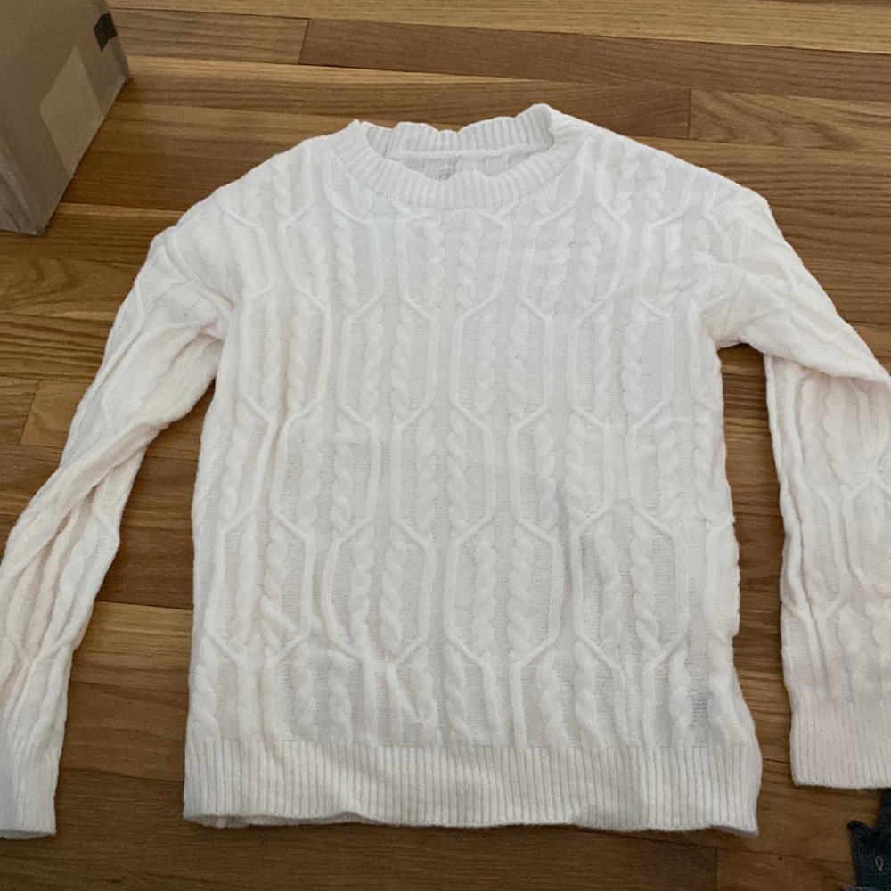 Braided sweater